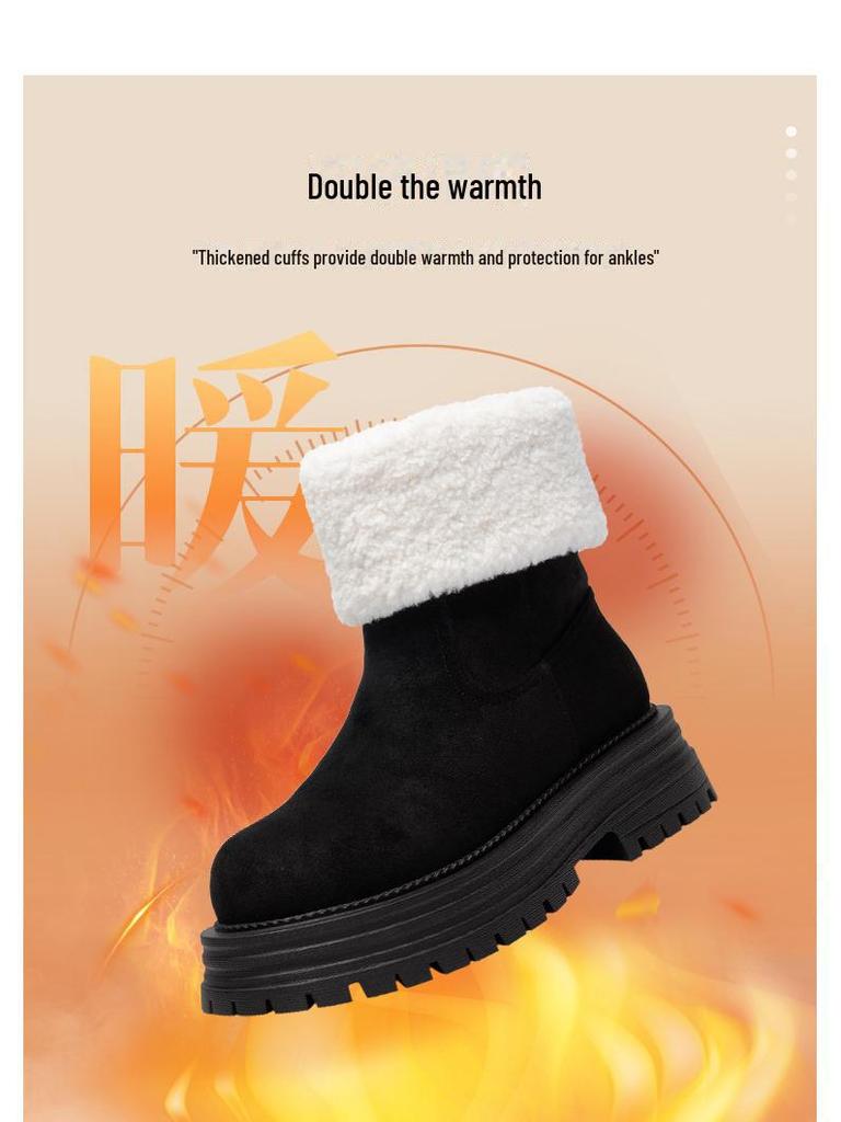 ZHR Zeze Women's Long Tube Velvet Snow Boots, Warm Dual-Style Cotton Shoes, 2024 Winter Fashion, Non-Slip Design.