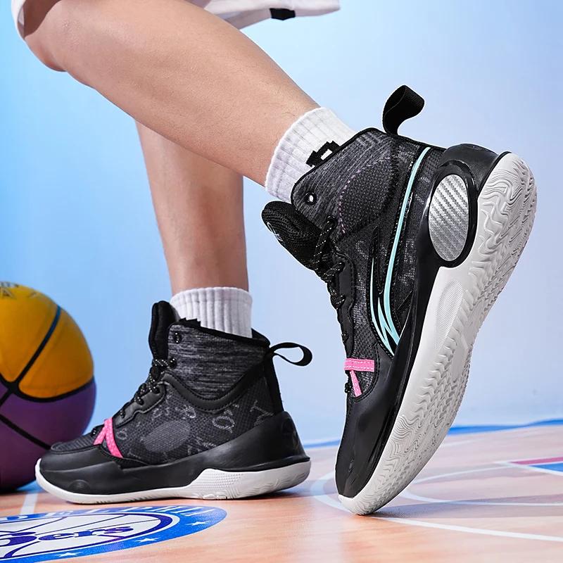 Модные мужские баскетбольные кроссовки, нескользящие, студенческие, оригинальные, мужские, спортивные, для улицы, дышащие кроссовки, тренировочные кроссовки для поля