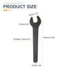 Uxcell Single 40mm Metric 15 Degree Offset Angle Small Flat Head Blackening Wrench with Straight for Automotive Repair and Furniture Assembly Open-End