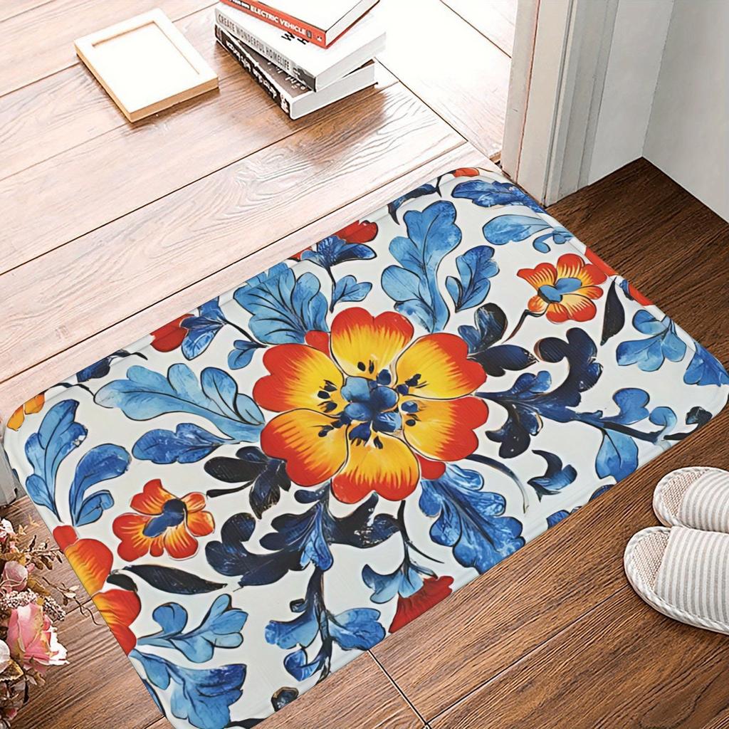 1PC Buttle Tea Hamster Kitchen Rug Non-Slip Door Mat Pop design Bathroom Rug Bath Mat Carpet for Home Sink Laundry ecoreeree