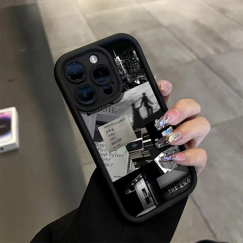 INS Retro Daily Life Thicken Silicone Cases For Apple iPhone 15 14 11 12 13 Pro Max Shockproof Soft Back Cover Phone Accessories