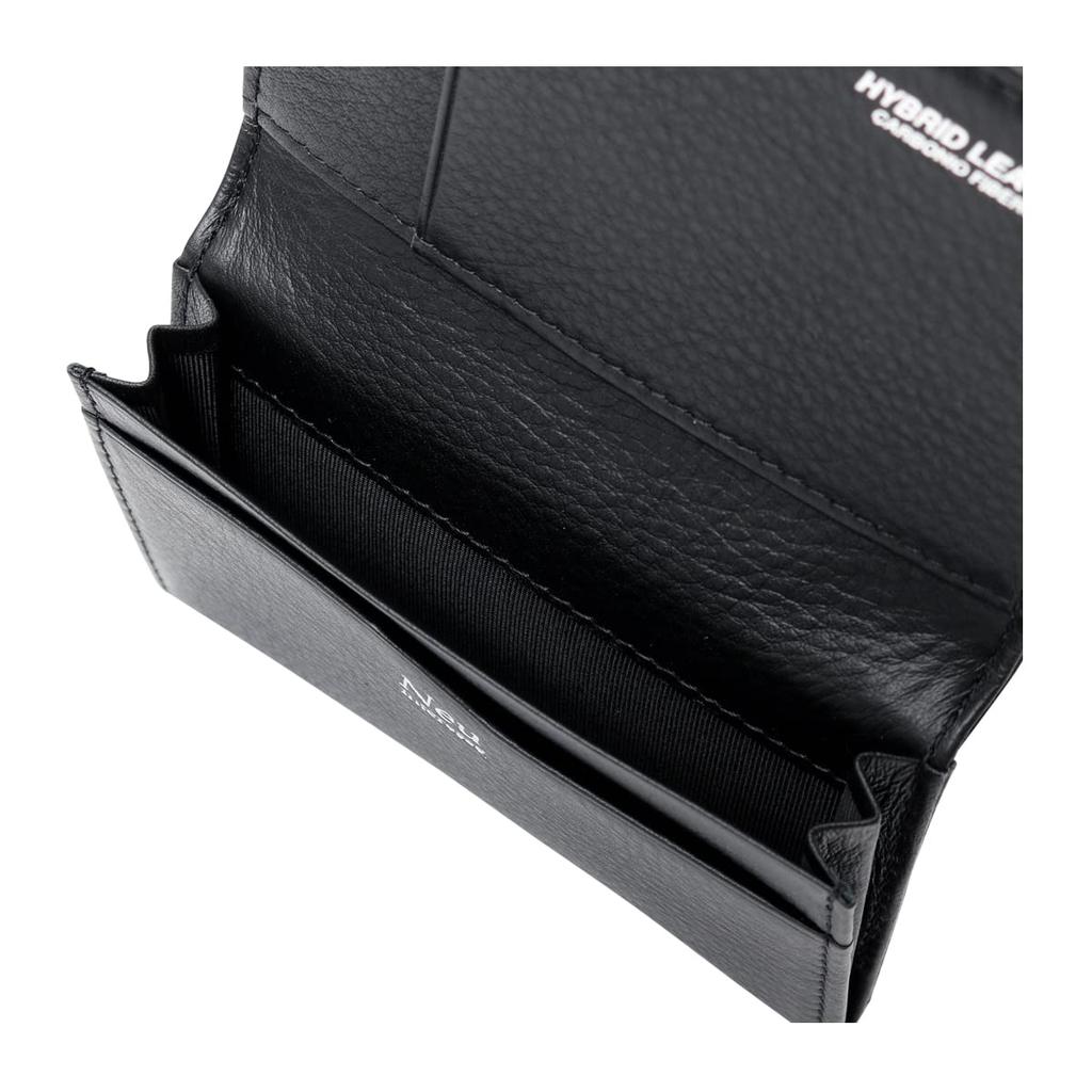 Neu interesse Визитница Schatten 0705 Новая интересная Schatten Чехол для карточек Кожа коровы Натуральная кожа Гибридная кожа Водоотталкивающая Черный x Черный