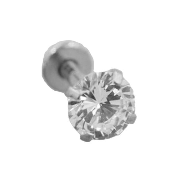 1шт унисекс с кубическим цирконием губное кольцо-гвоздик для пирсинга козелка