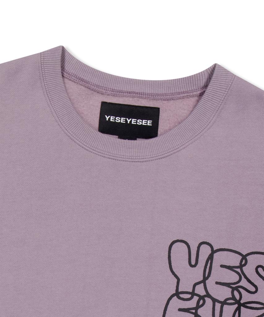Толстовка YESEYESEE с логотипом C, лавандовая