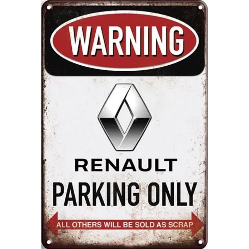 Lamborghini Parking Only Sign, Retro Metal Car Decor Plaque