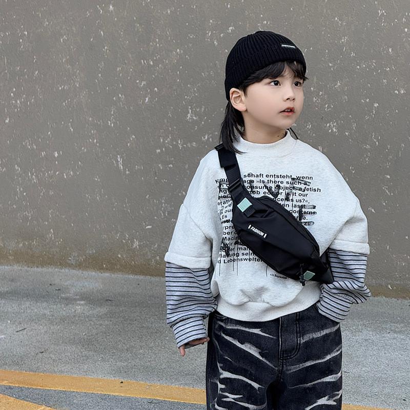 Fashionable Toddler Nylon Shoulder Pack With Cute Cartoon Motif For Bag Kids