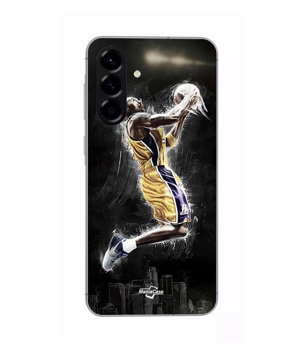 Coque - Maniacase - Samsung Galaxy A36 - Silicone - Noir - Basketball Kobe Bryant 24