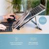 Support Laptop Ergonomique - R-GO - Riser - Aluminium Composite Hylite 3A - 5 Positions Réglables - Léger 5 kg