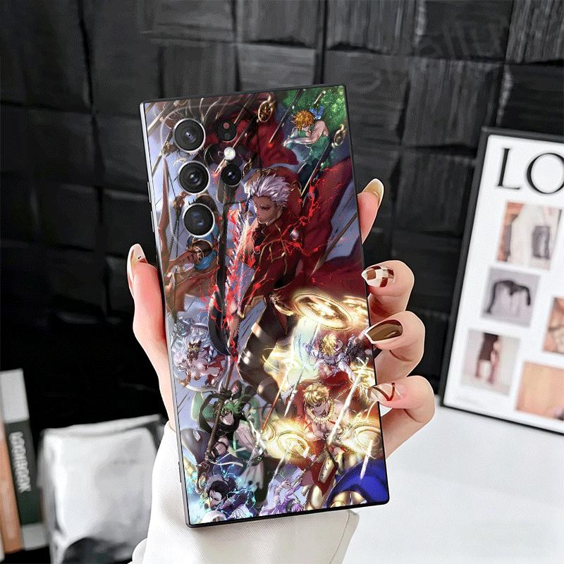 Fate Zero Stay Night Арчер Мягкий чехол для телефона для Samsung Galaxy S26 S25 Edge S24 Ultra S23 Plus S22 S21 FE S20 Черная задняя крышка S