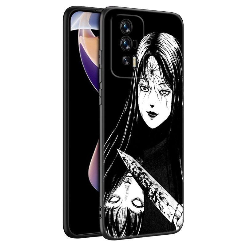 Japanese Horror Manga Black Phone Case For Xiaomi Redmi 7A 8A 9A 10A 11A 9C 10C 12C 13C 11 Prime A1 A2 Plus 12 4G Note 9T 12R