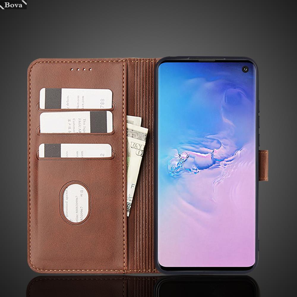 Держатель для карт, кошелек, кожаный чехол для Samsung Galaxy S10+ 5G S10e, откидной чехол, защитный чехол, Fundas Coque, ретро, легкий