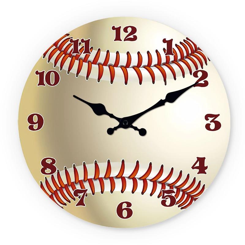 1PC 12-inch retro religious scripture wooden wall clock MDF mute decorative clock