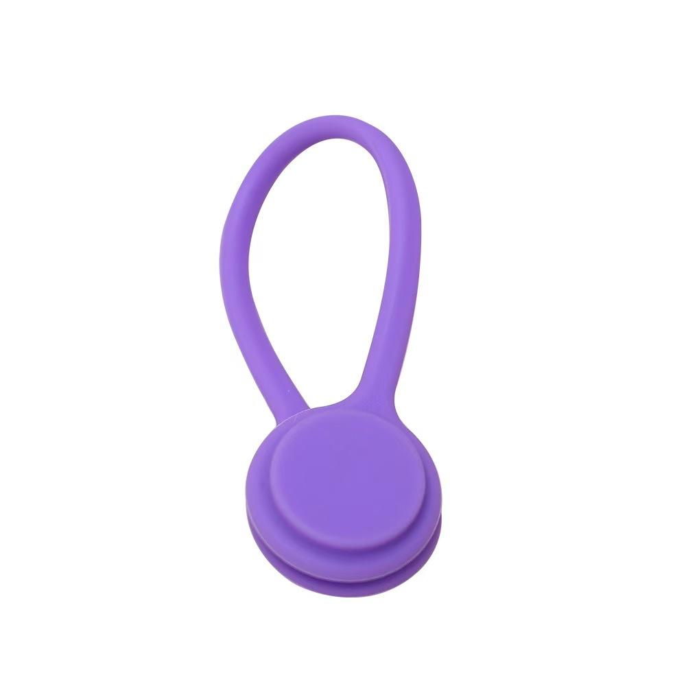 3pcs Silicone Magnetic Cable Tie Reusable Wire Organizer For Bundling And Securing Headphone Or Data Cables