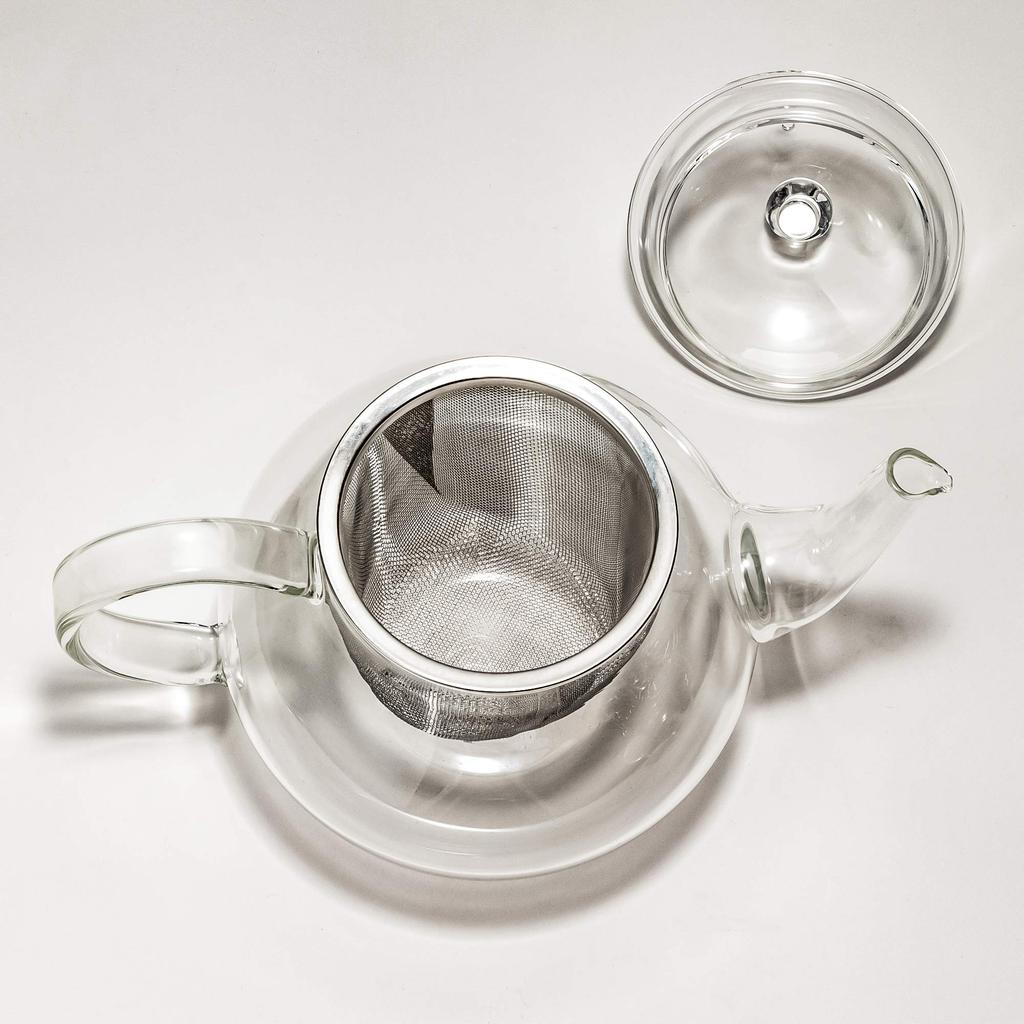 TAMAKI Teapot, Charm Drop, Diameter 18cm x Depth 12cm x Height 12.5cm, 600ml, Microwave-Safe, Heat-Resistant Glass, T-764305