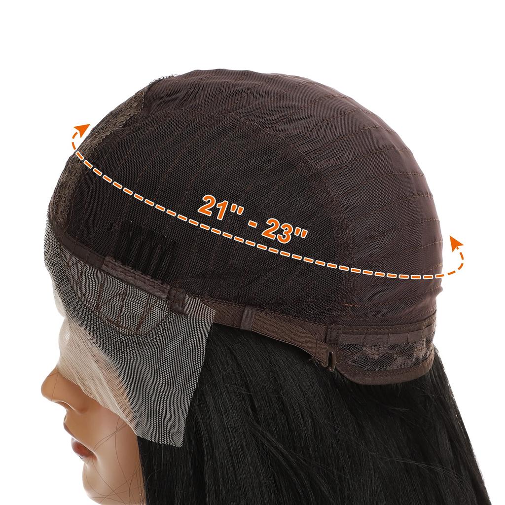 VOCOSTE Термостойкий парик с кружевной фронтальной частью, средней длины, пушистый, кудрявый и волнистый, для девушек, для повседневного использования, синтетическое волокно, черный, 30,5 см