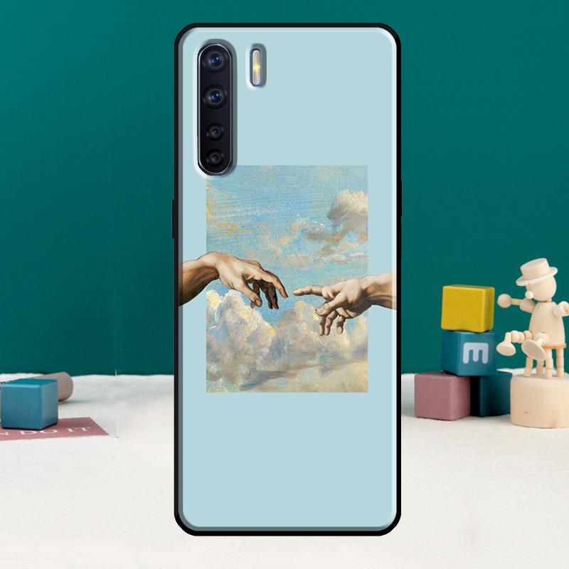 Grime Michelangelo Weed Phone Case For Oppo A15 A74 A94 A54 A18 A38 A58 A78 A98 A40 A60 A80 A16 A76 A96 A57S A17 A77