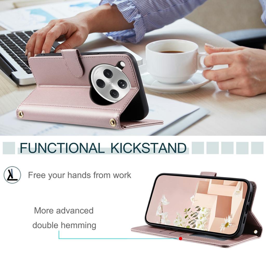 For Oppo Find X8 5G Wallet Case Rhombus Grid PU Leather Phone Cover