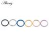 Alisouy 1PC 8-10mm 16g Stainless Steel Hinged Segment Clicker Ring Nose Septum Piercing Helix Cartilage Daith Twist Body Jewelry