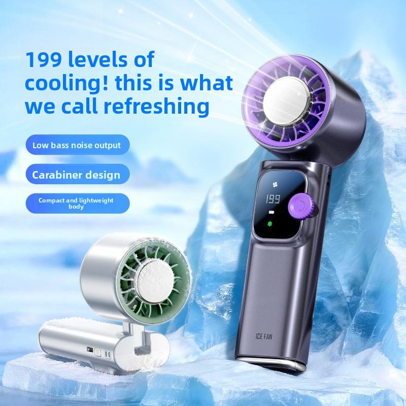 Mini ventilador de mano portátil recargable USB con enfriamiento rápido para exteriores