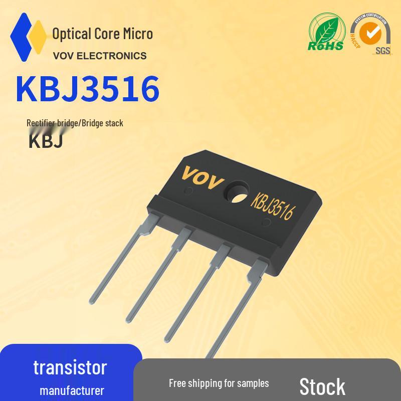 KBJ3516 35A 1600V Light Journey Semiconductor Through-Hole Flat Bridge Rectifier Diode
