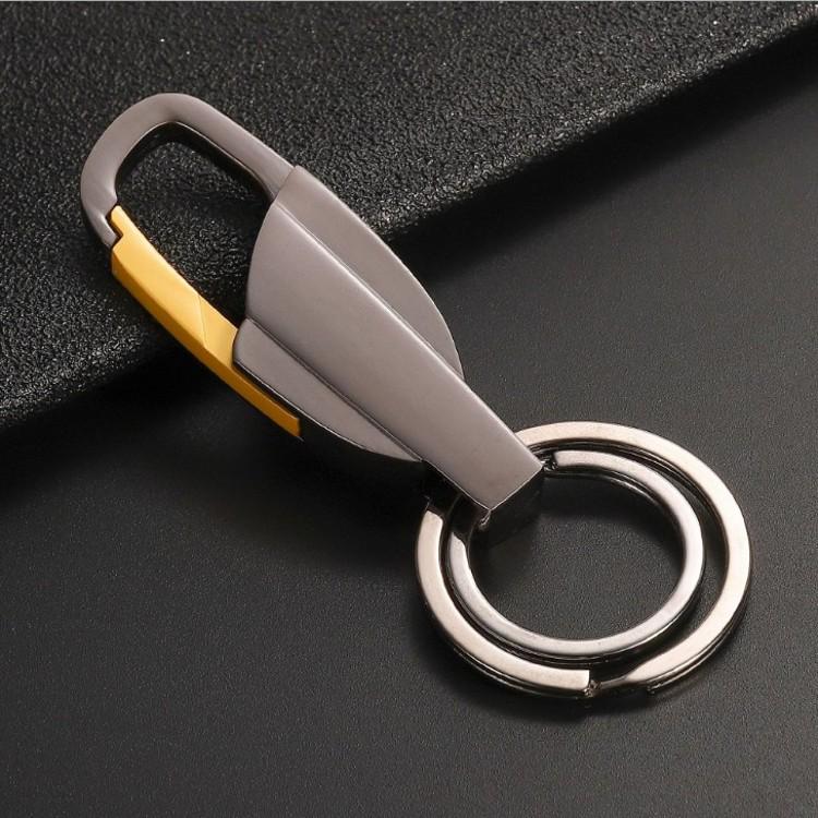 Personalized Men's Car Keychain with Engraved Logo - Creative Waist-Hanging Buckle, Ideal for Promotional Gifts