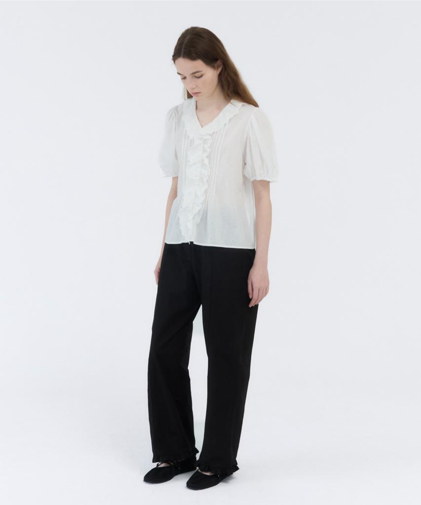 GBH APPAREL Frill Pants / Black