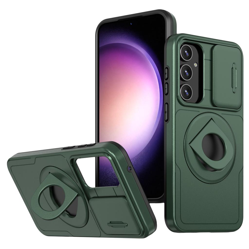 Для Samsung Galaxy S23 FE Чехол PC+TPU+Магнит N52 Защитный чехол для телефона Совместим с MagSafe