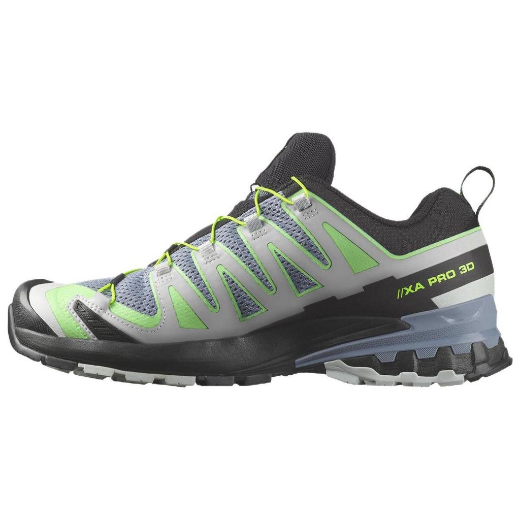 SALOMON XA Pro 3D V9 Round Toe Shock Absorbing Low Top Outdoor Shoes Men Shoes Green Gray Black 472719