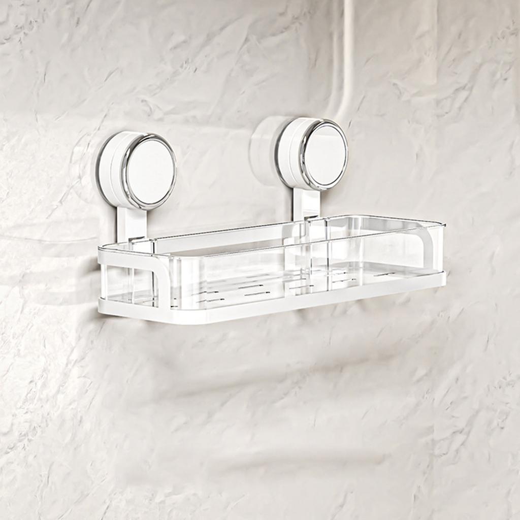 Полка для хранения на присоске для ванной комнаты Wasy Installation Органайзеры для ванной комнаты Стеллаж для хранения подходит для всех гладких стен