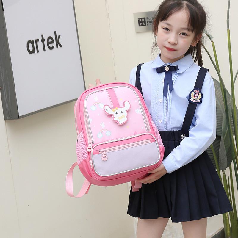 Adorable Cartoon Kids Backpack With Breathable Oxford Fabric For School Use