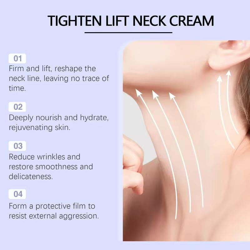 Neck Firming Cream, Moisturizing Tightening Cream for Sagging Neck, Anti-Aging Neck Cream for Women, 50g