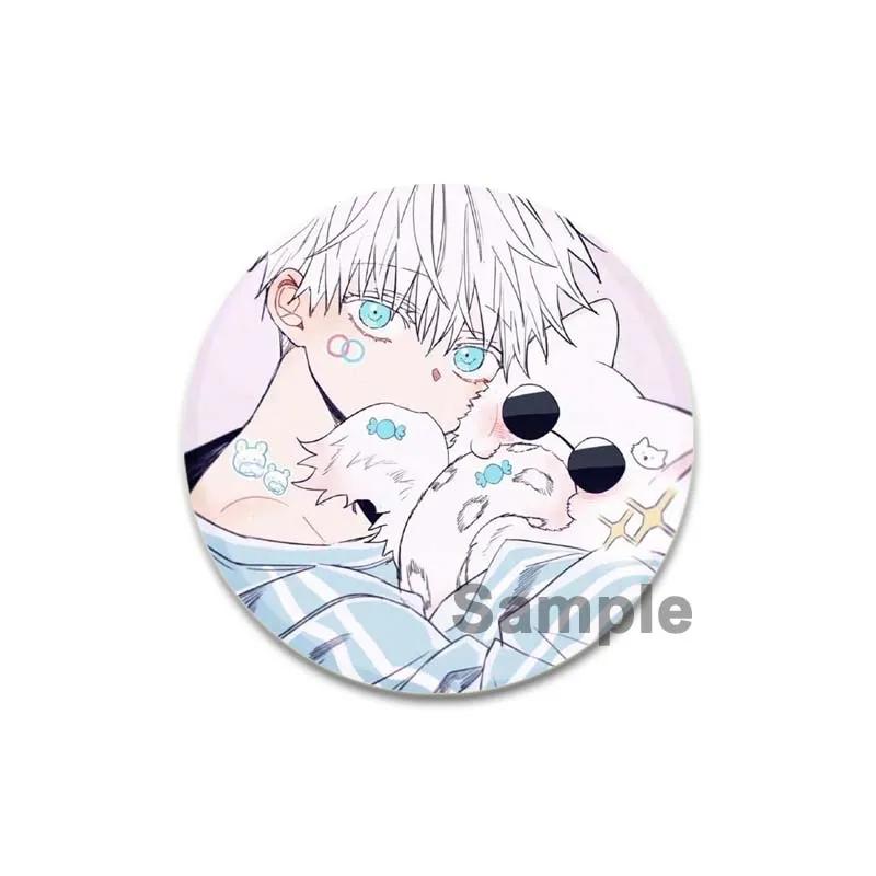32/44/58mm Cute Anime Style Jujutsu Kaisen Brooch Satoru Gojou Cosplay Comic Button Pins Clothes Backpacks Cartoon Badge Jewelry Accessorie