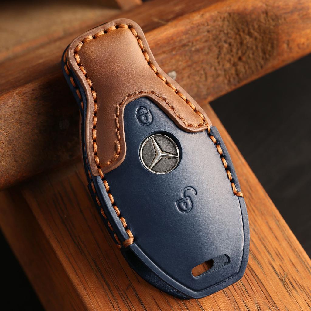 Изготовленный на заказ чехол для ключа старого Mercedes-Benz C180L кожаный GLC260 автомобиль E300L сумка S320L пряжка высококлассный
