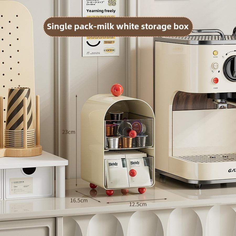 Органайзер для кофе Настольный Угловой Коробка для хранения чайных пакетиков Выдвижной ящик Сле Офис Чайная Водная комната Стол Стеллаж для хранения Органайзер для капсульного кофе