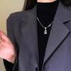 Женское Нишевое Простое Неправильное Геометрическое Блочное Ожерелье