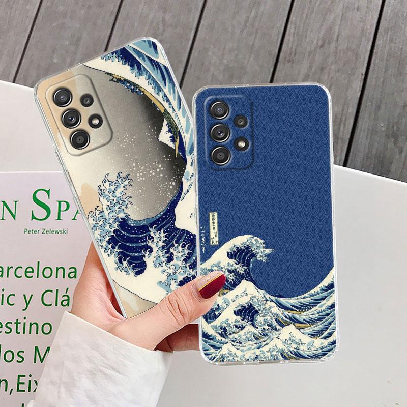 Чехол для телефона The Great Wave Кацусики Хокусай Для Samsung Galaxy A56 A57 A37 A55 A54 A36 A35 A26 A25 A16 A17 A07 A52 A34 73 Чехол