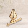 Brass Gulab Pash Bottle for Gangajal, Gulab Dani Bottle for Pooja Decorative Showpiece