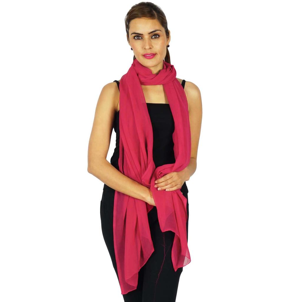 Индийская мода Chunni Hijab Long Dupatta Chiffon Blend Neck Wrap шарфы