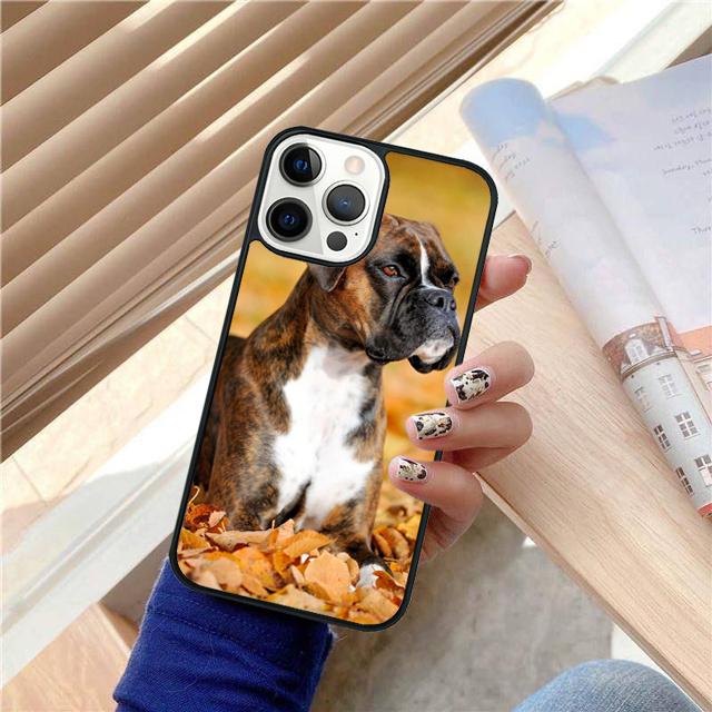 Милый щенок боксера TPU Чехол-оболочка для iPhone 17 Air 15 16 14 13 12 Pro Max 11 Pro Max Plus Чехол для телефона