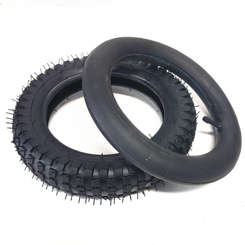 Rubber Tire Set Black Dirt Bike Tire Inner Tube Set for MX350 / MX400 Mini Dirt Bike Trail Travel