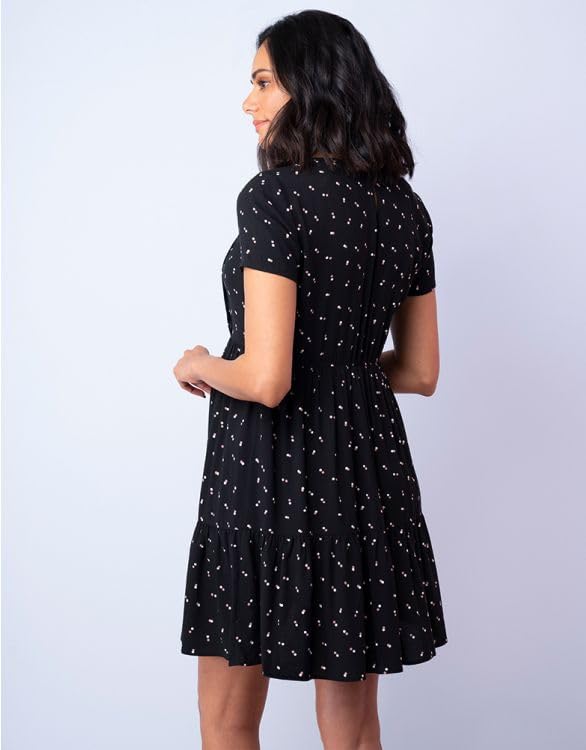 Повседневное платье для беременных INEZ Black Dot [Seraphin] Платье, Кормление грудью, Женское