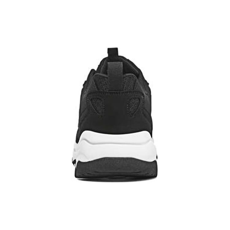 Skechers I-Conik DLites Ткань Кожа Удобные Универсальные Низкие Повседневные Кроссовки Мужские Черный 8790096-BLK