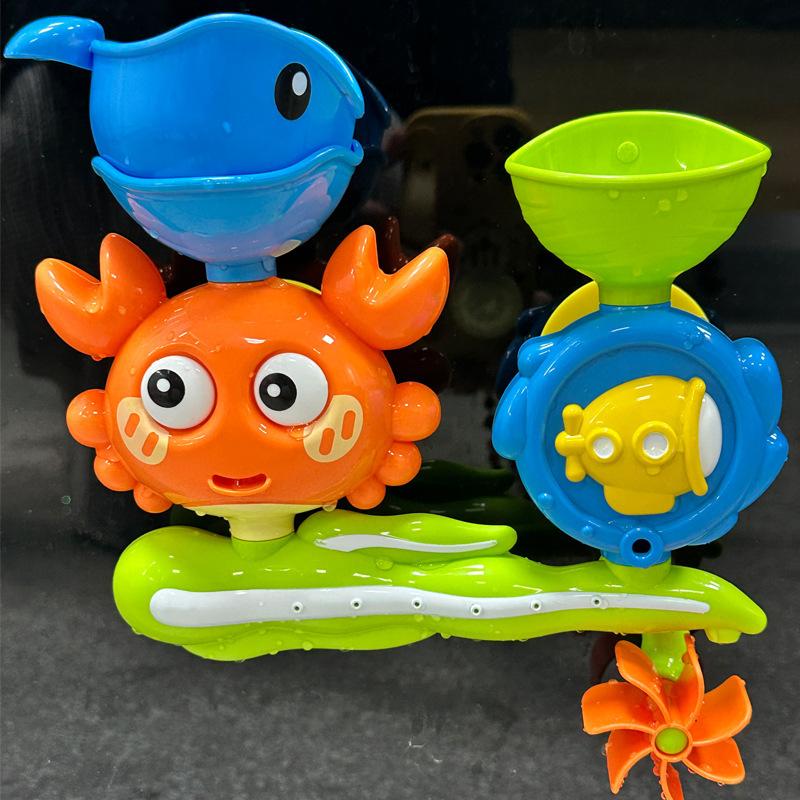 Детская ванночка Игровой набор для воды Вращающаяся лейка Детские игрушки для ванны Игры для ванны Малыш Ванная комната Присоска Душевые игрушки для младенца