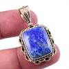 Двухцветный подарочный кулон из натурального лазурита 925 пробы из твердого серебра 1,50 дюйма u6n48