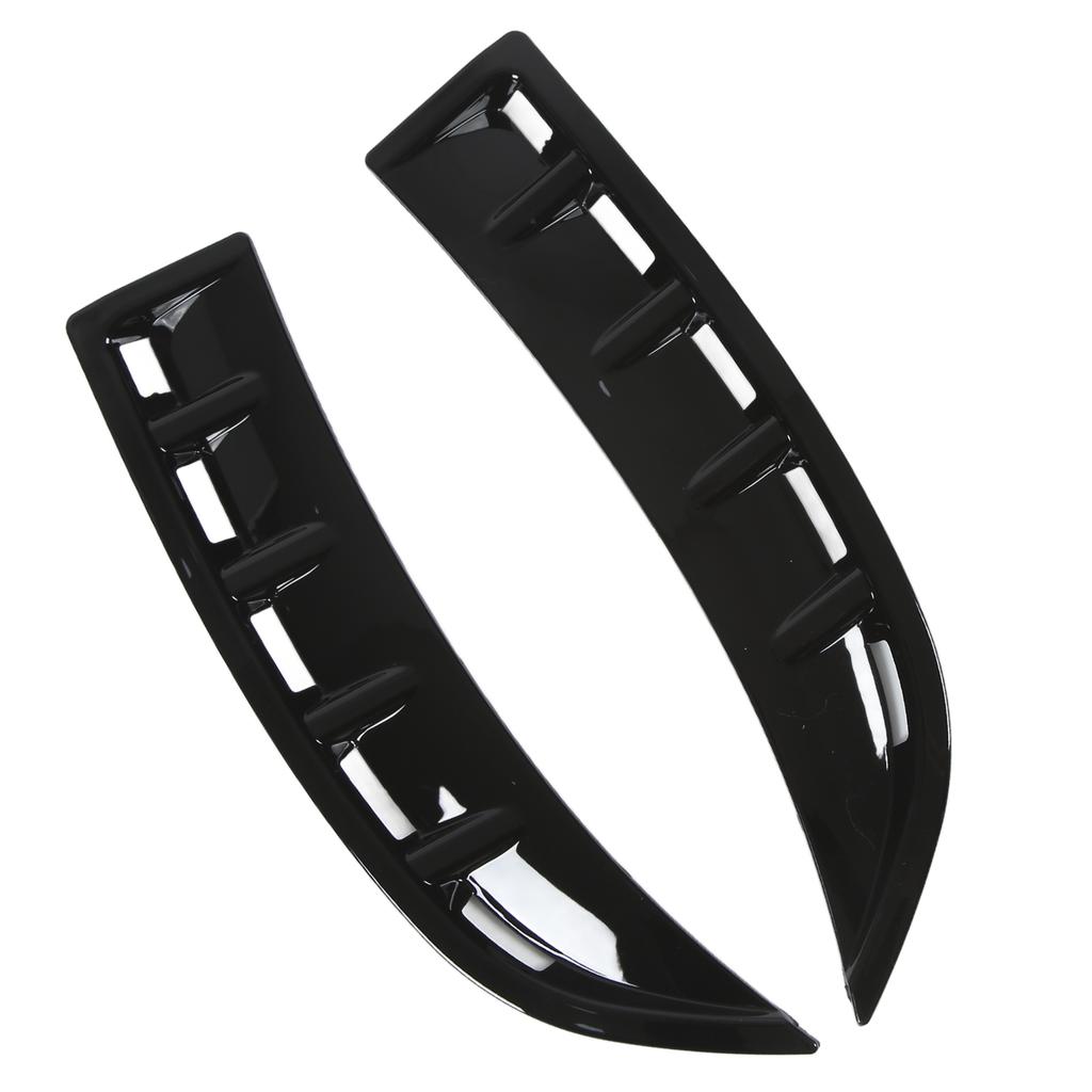 Front Bumper Spoiler Canard Glossy Black Replacement for Mercedes Benz CLA C118 X118 AMGLine 2020+