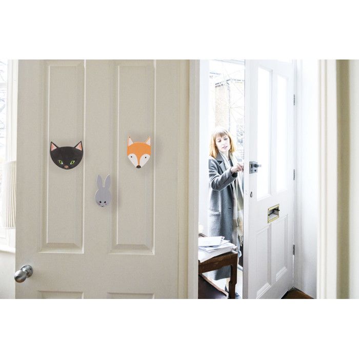 Patère renard 7 x 10 x 5 cm