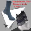 5 пар мужских деловых носков из бамбукового волокна, дышащие антибактериальные носки с дезодорантом
