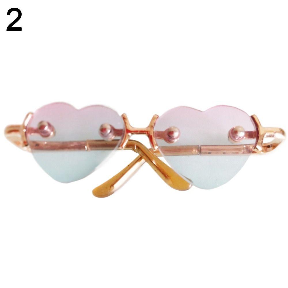 Mini Plush Doll Plush Doll Eyeglasses For 10/15cm Dolls Glasses Clothes Cute Heart Frame