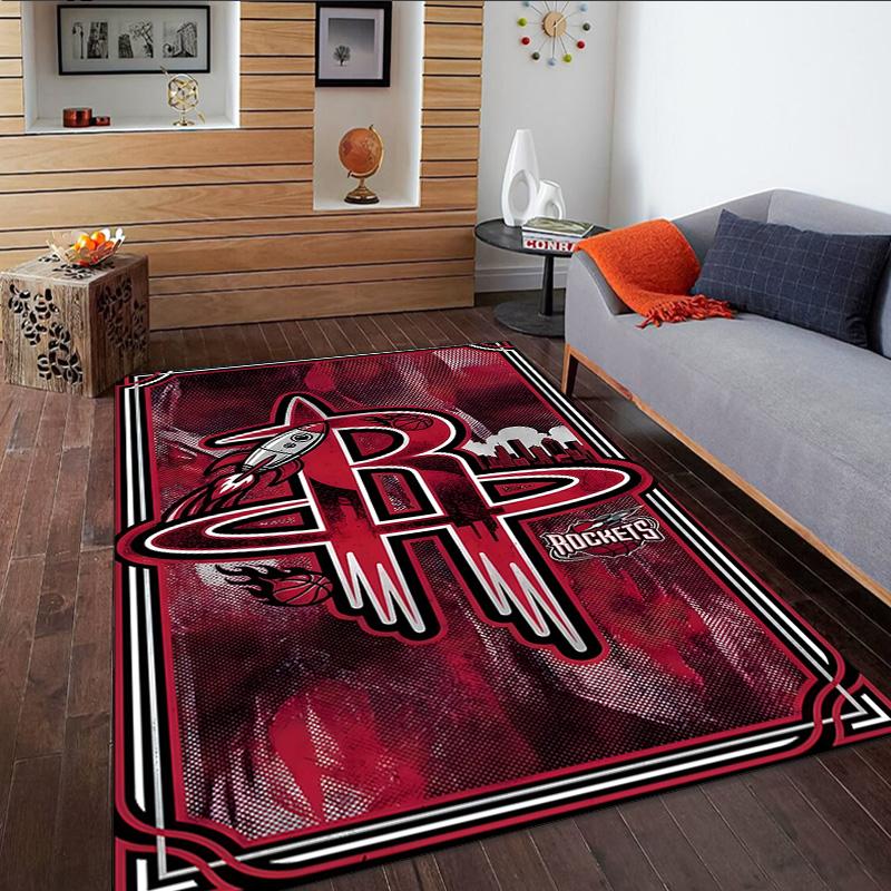 Rockets Basketball Team Carpet, Kitchen Rugs, Yoga Mat, Non-Slip Mats, Rug for Bathroom, Living Room bedroom, Camping Rugs Christmas Gift