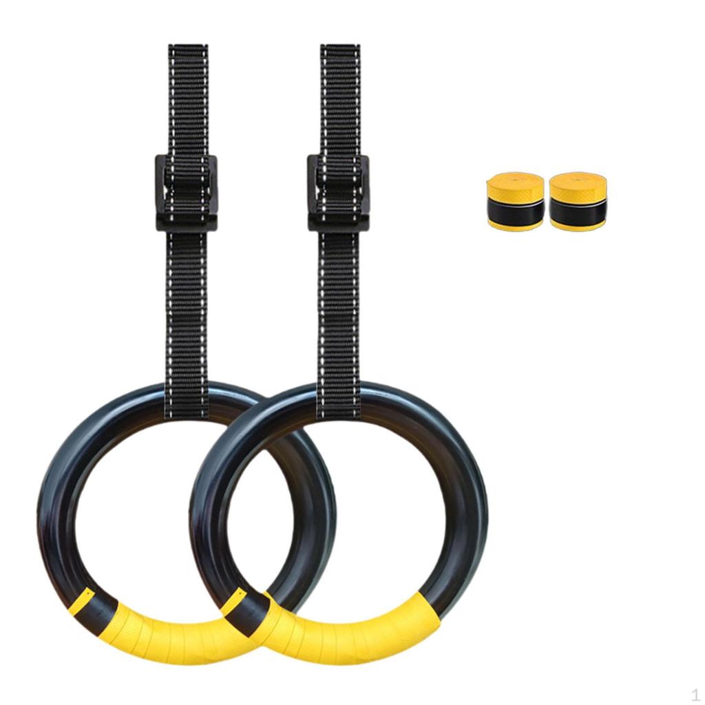 Гимнастические кольца для упражнений с регулируемым ремнем в подарок, силовые тренировки, кольца для спортзала, для парка